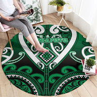 Aotearoa Ngati Maniapoto Round Carpet Maori Tribal Pattern LT05 - Polynesian Pride