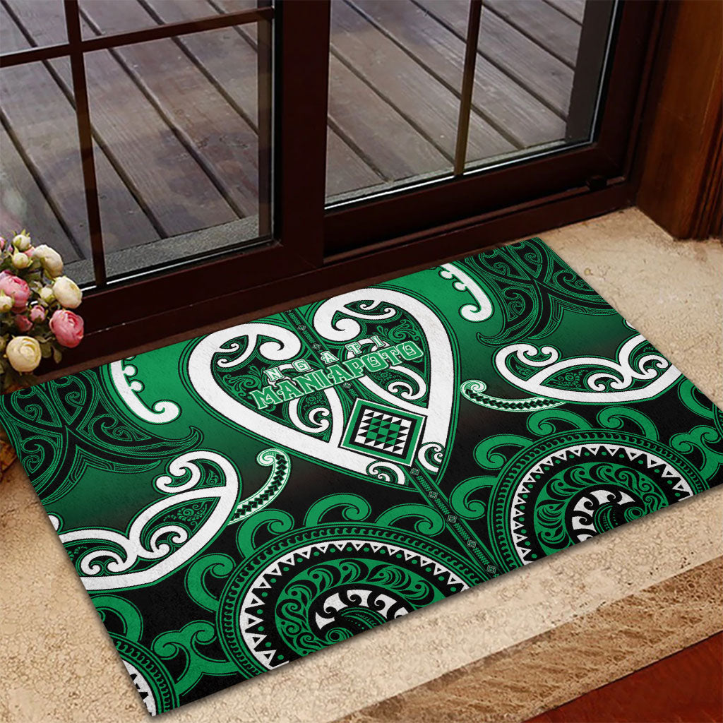 Aotearoa Ngati Maniapoto Rubber Doormat Maori Tribal Pattern LT05 - Polynesian Pride