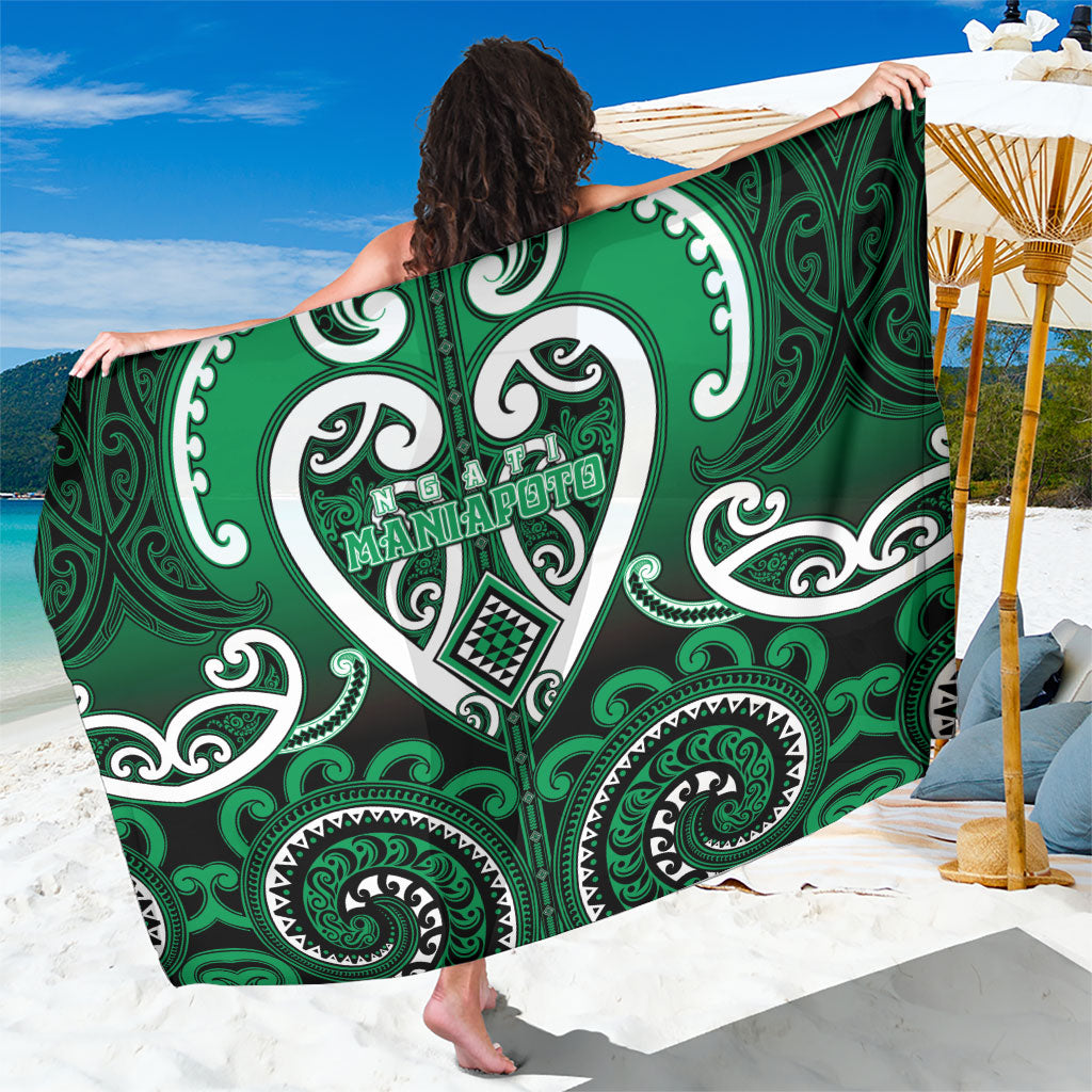 Aotearoa Ngati Maniapoto Sarong Maori Tribal Pattern LT05 One Size 44 x 66 inches Green - Polynesian Pride