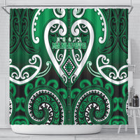 Aotearoa Ngati Maniapoto Shower Curtain Maori Tribal Pattern LT05 - Polynesian Pride