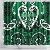 Aotearoa Ngati Maniapoto Shower Curtain Maori Tribal Pattern LT05 - Polynesian Pride