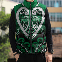 Custom Aotearoa Ngati Maniapoto Sleeveless Puffer Jacket Maori Tribal Pattern LT05 - Polynesian Pride