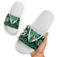 Aotearoa Ngati Maniapoto Slide Sandals Maori Tribal Pattern LT05 - Polynesian Pride