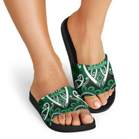 Aotearoa Ngati Maniapoto Slide Sandals Maori Tribal Pattern LT05 - Polynesian Pride