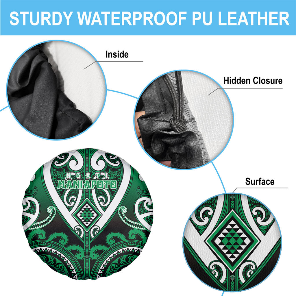 Aotearoa Ngati Maniapoto Spare Tire Cover Maori Tribal Pattern LT05 - Polynesian Pride