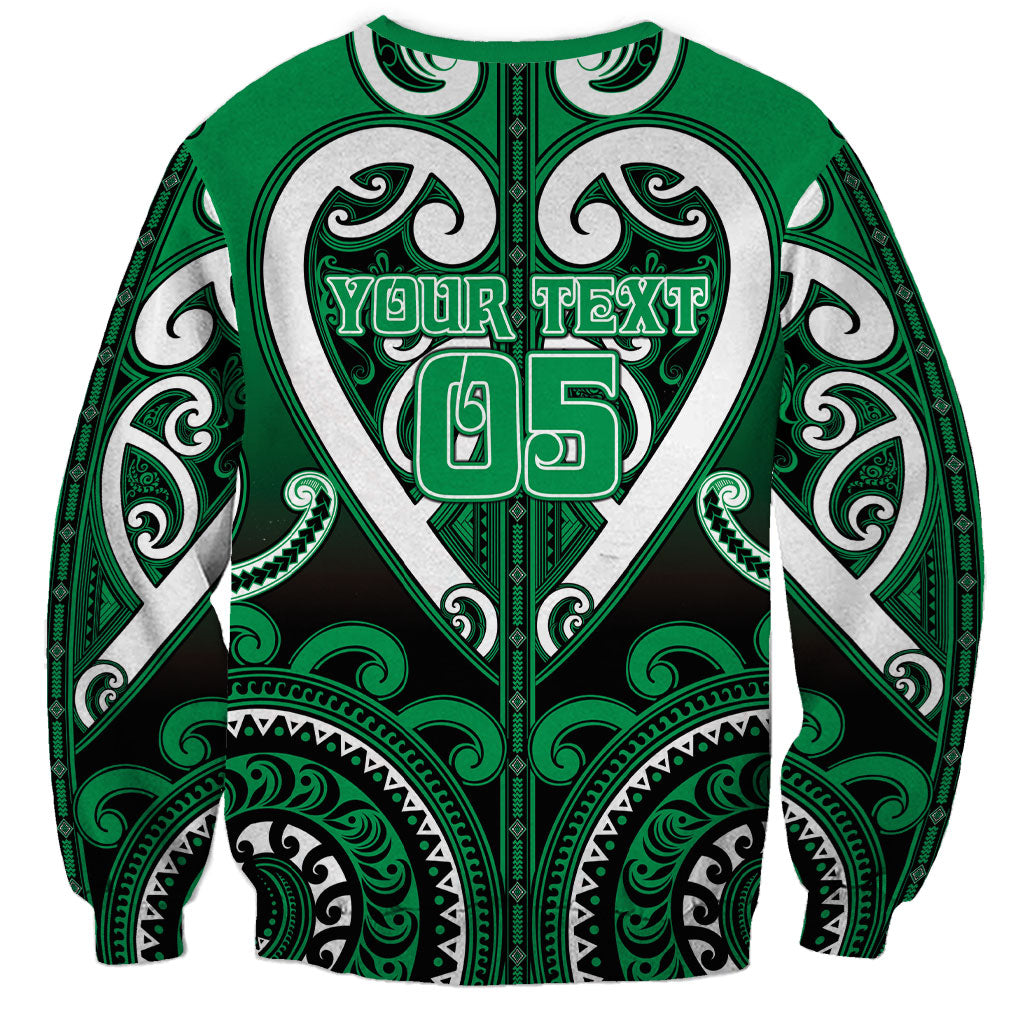 Custom Aotearoa Ngati Maniapoto Sweatshirt Maori Tribal Pattern LT05 - Polynesian Pride