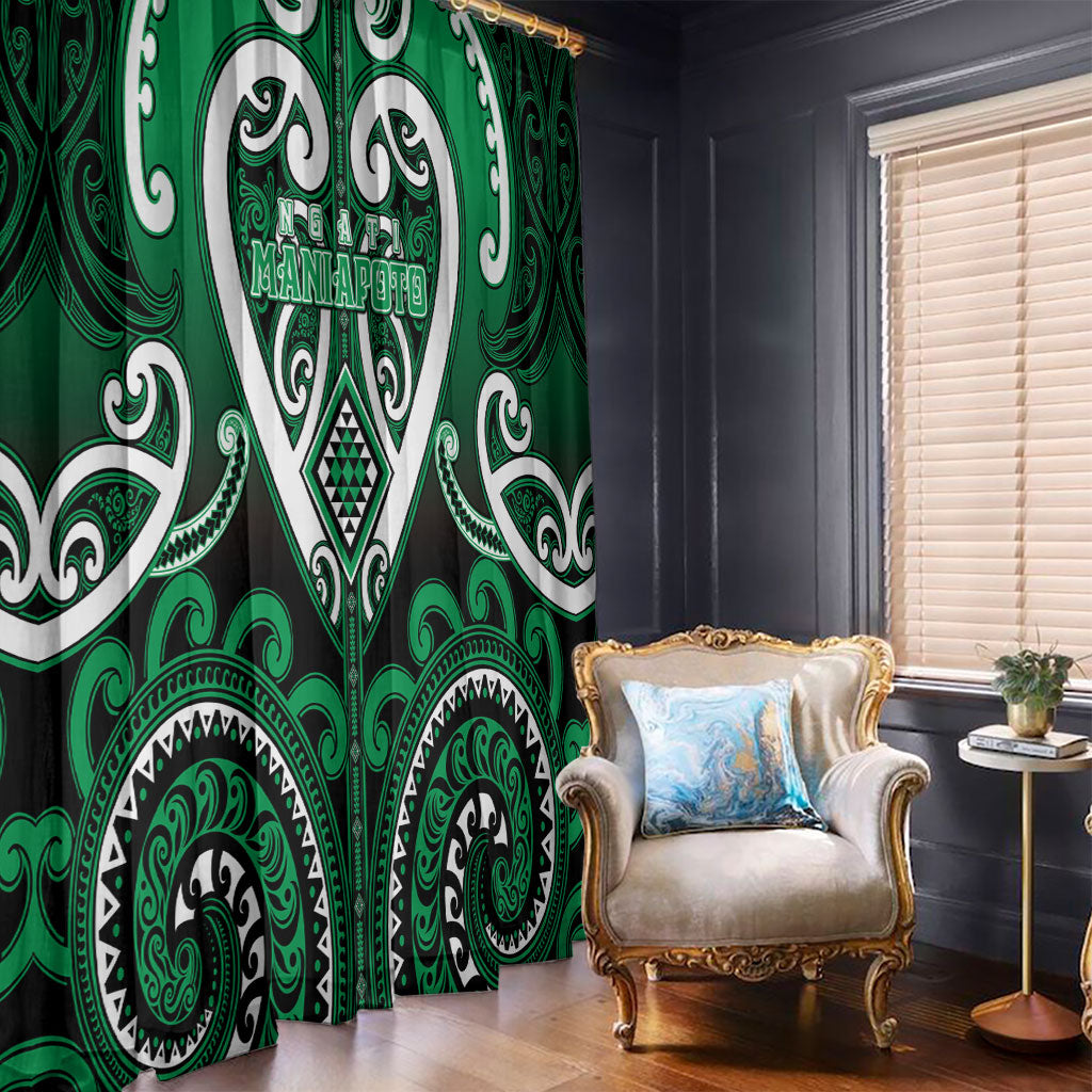 Aotearoa Ngati Maniapoto Window Curtain Maori Tribal Pattern LT05 - Polynesian Pride