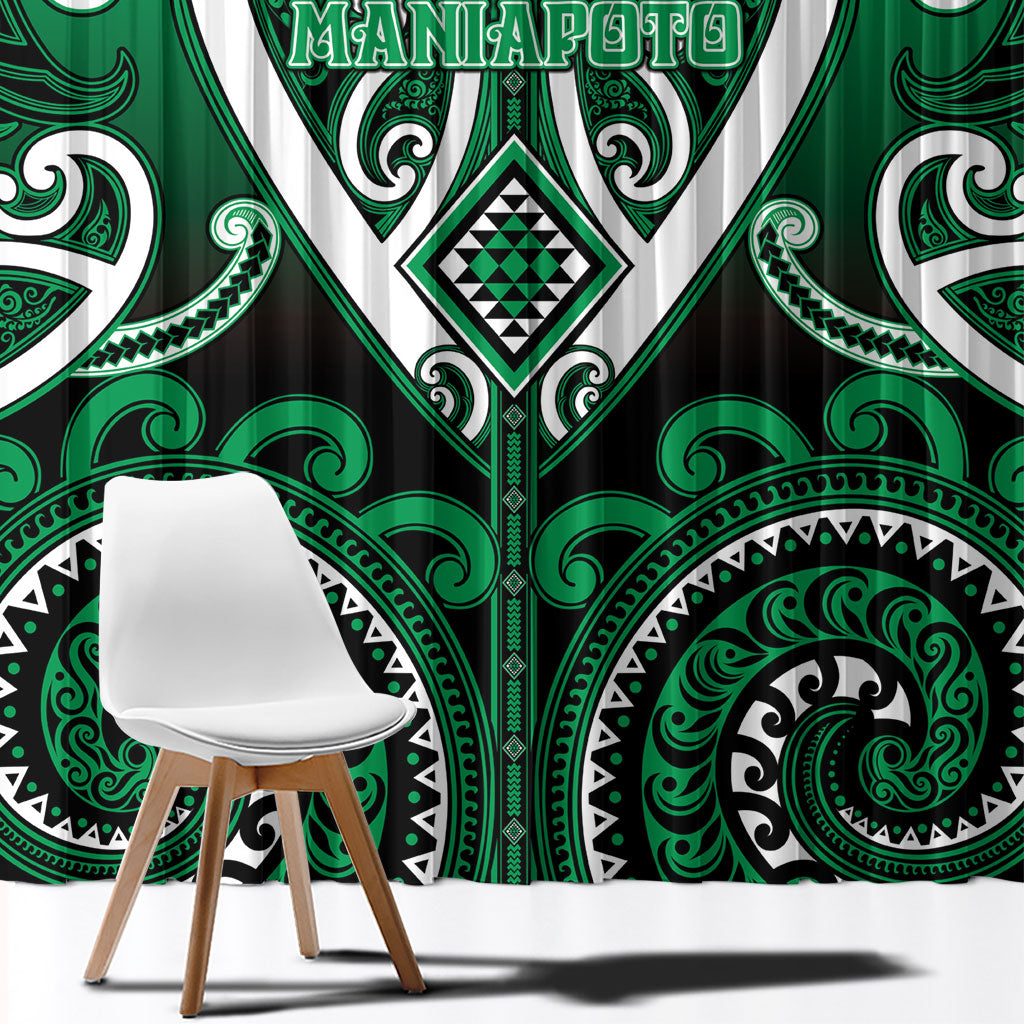 Aotearoa Ngati Maniapoto Window Curtain Maori Tribal Pattern LT05 - Polynesian Pride