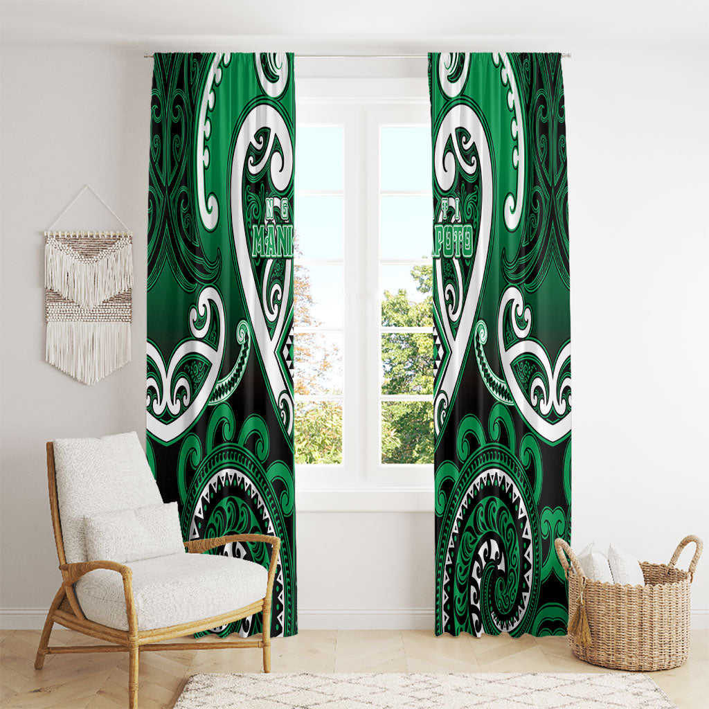 Aotearoa Ngati Maniapoto Window Curtain Maori Tribal Pattern LT05 - Polynesian Pride