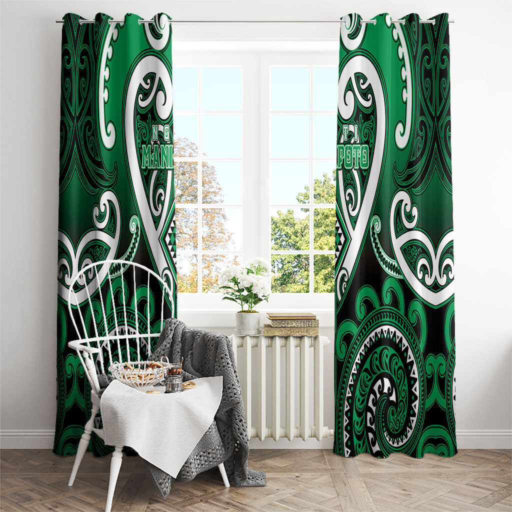 Aotearoa Ngati Maniapoto Window Curtain Maori Tribal Pattern LT05 - Polynesian Pride
