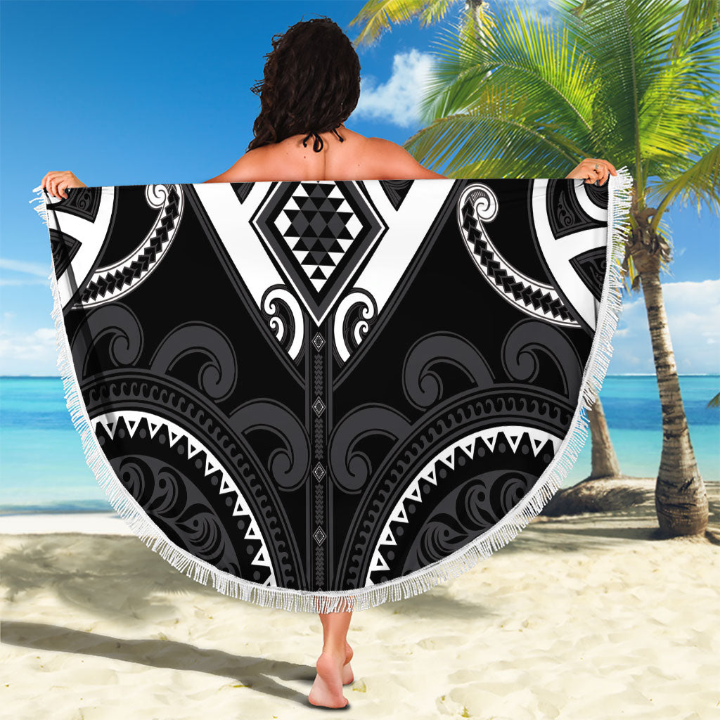 Aotearoa Ngati Raukawa Beach Blanket Maori Tribal Pattern LT05 - Polynesian Pride
