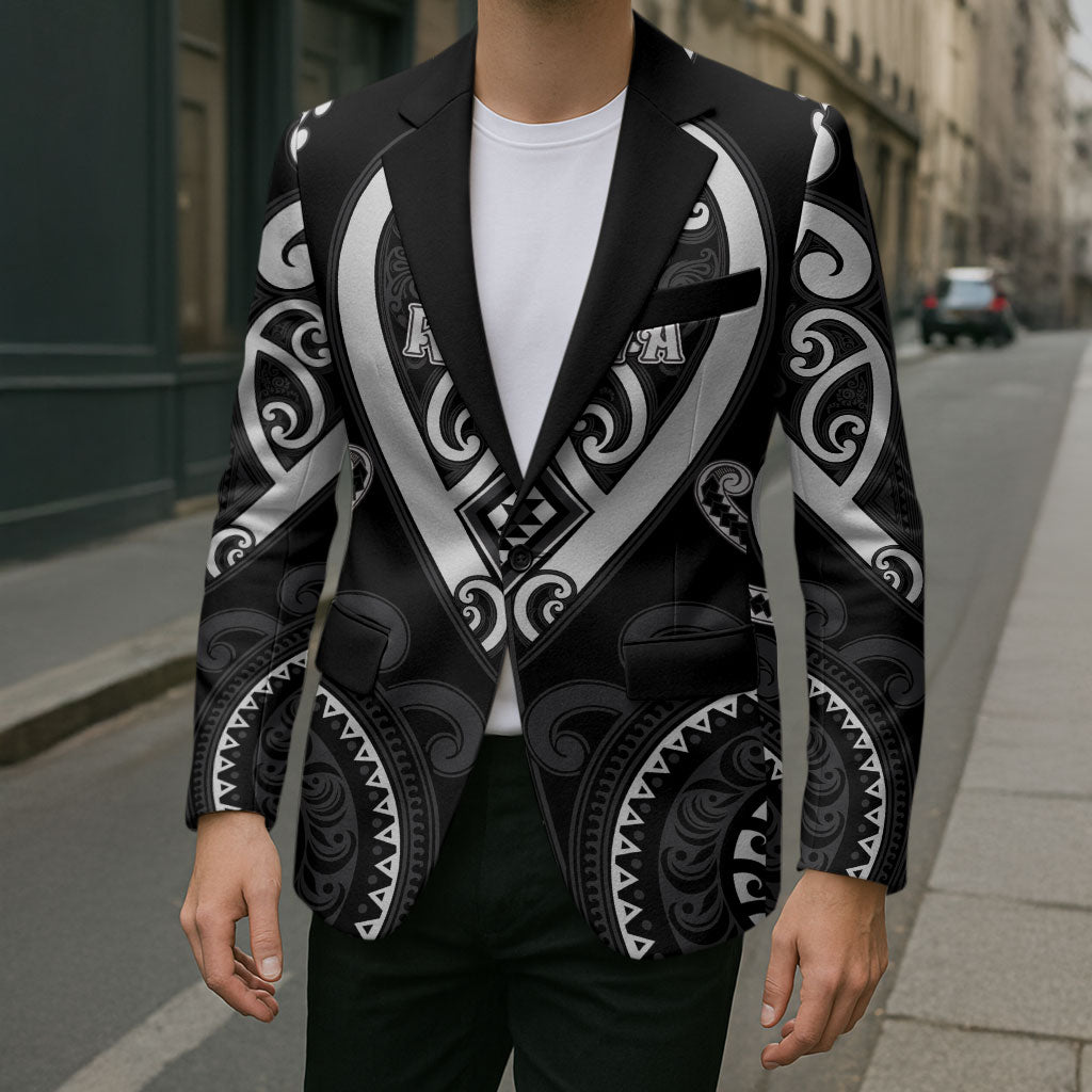 Custom Aotearoa Ngati Raukawa Blazer Maori Tribal Pattern LT05 - Polynesian Pride
