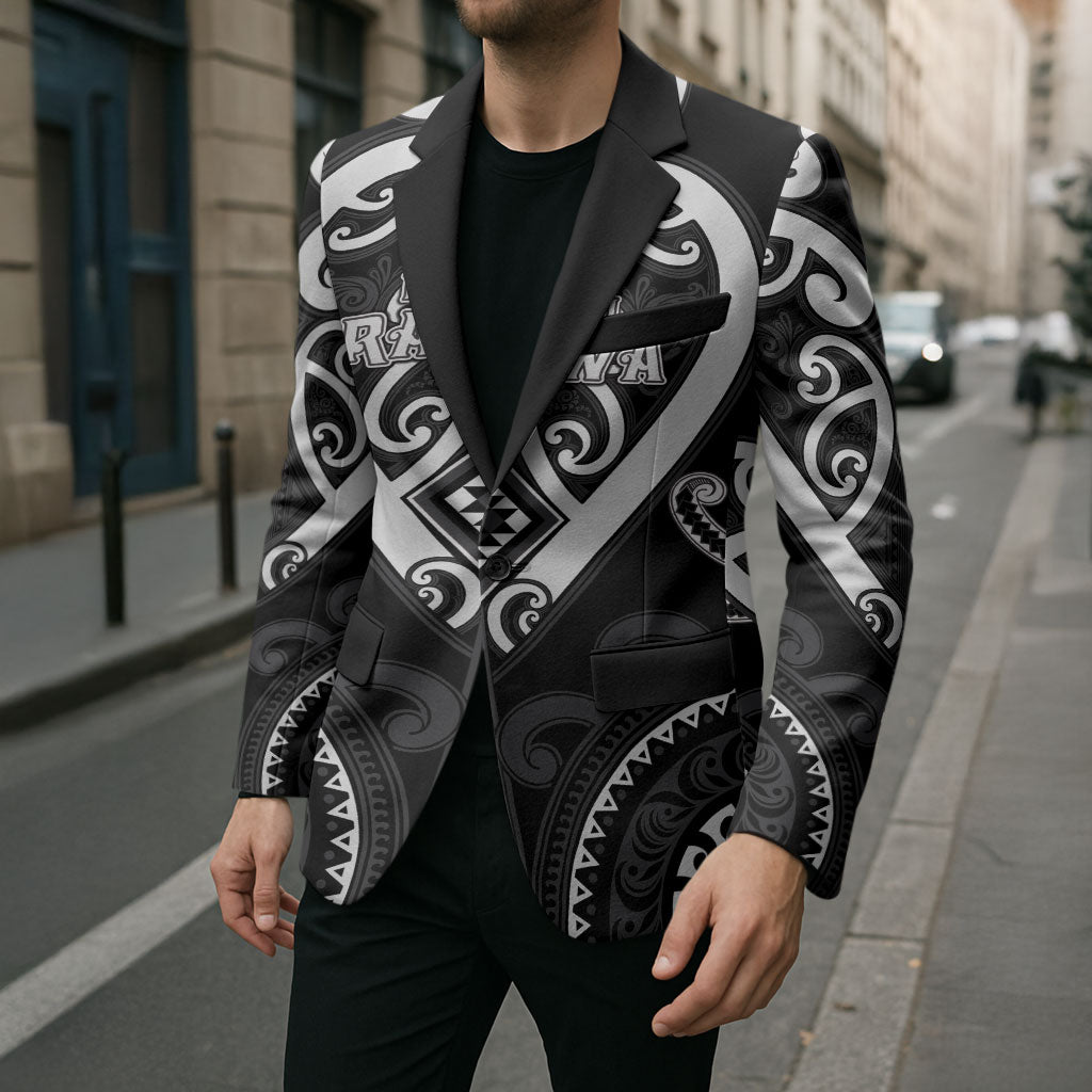 Custom Aotearoa Ngati Raukawa Blazer Maori Tribal Pattern LT05 - Polynesian Pride