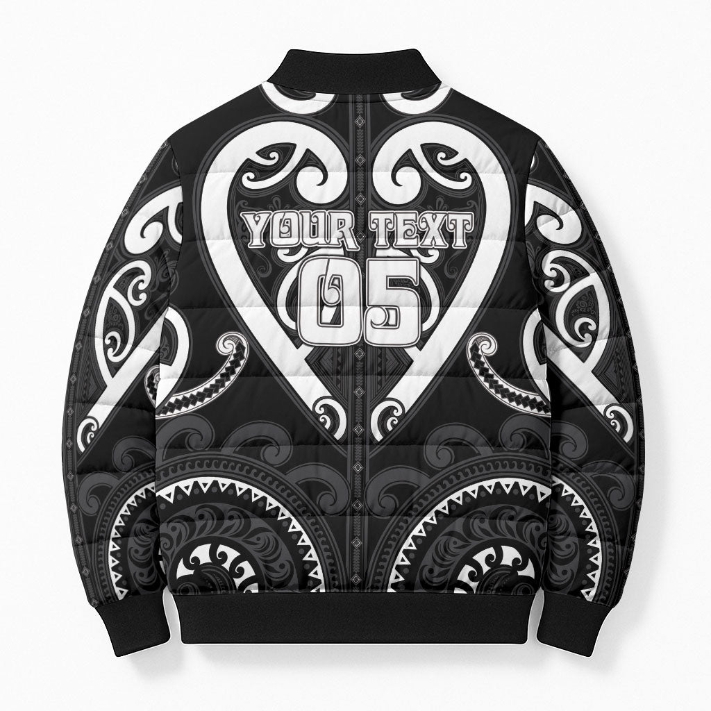 Custom Aotearoa Ngati Raukawa Bomber Puffer Jacket Maori Tribal Pattern LT05 - Polynesian Pride