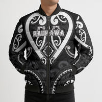 Custom Aotearoa Ngati Raukawa Bomber Puffer Jacket Maori Tribal Pattern LT05 - Polynesian Pride