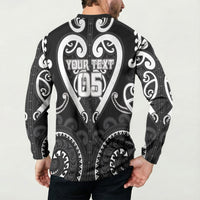 Custom Aotearoa Ngati Raukawa Button Sweatshirt Maori Tribal Pattern LT05 - Polynesian Pride