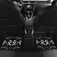 Custom Aotearoa Ngati Raukawa Car Mats Maori Tribal Pattern LT05 Set 2pcs - Back Black - Polynesian Pride