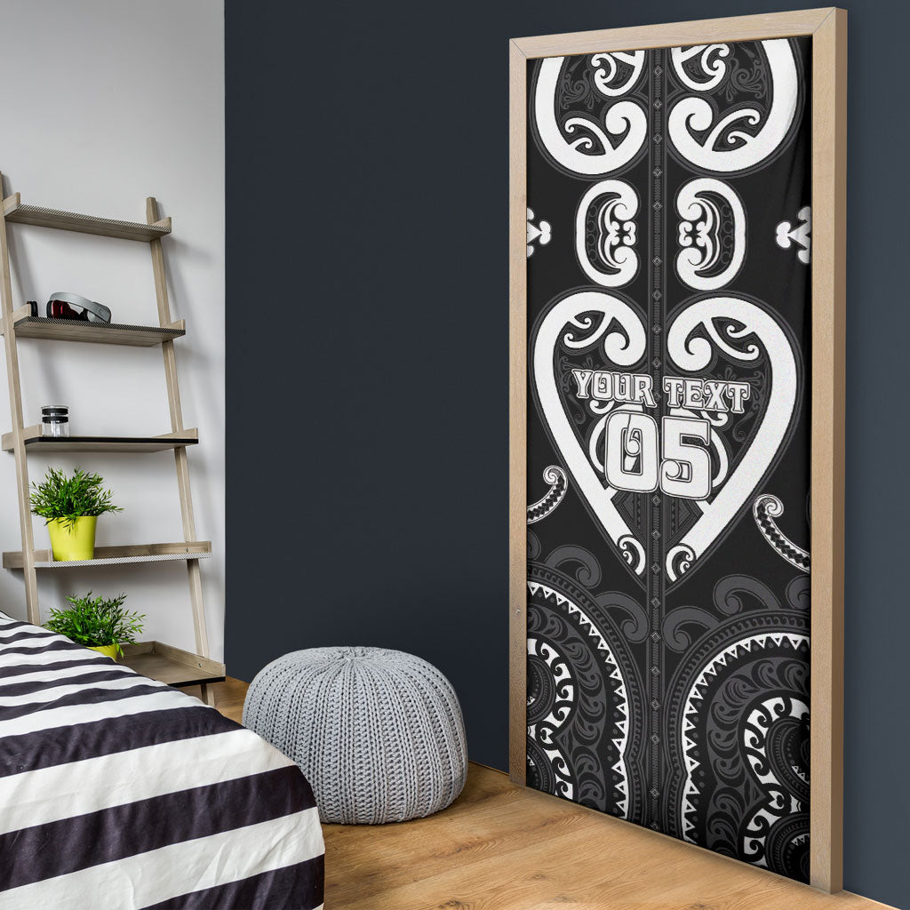 Custom Aotearoa Ngati Raukawa Door Cover Maori Tribal Pattern LT05 - Polynesian Pride