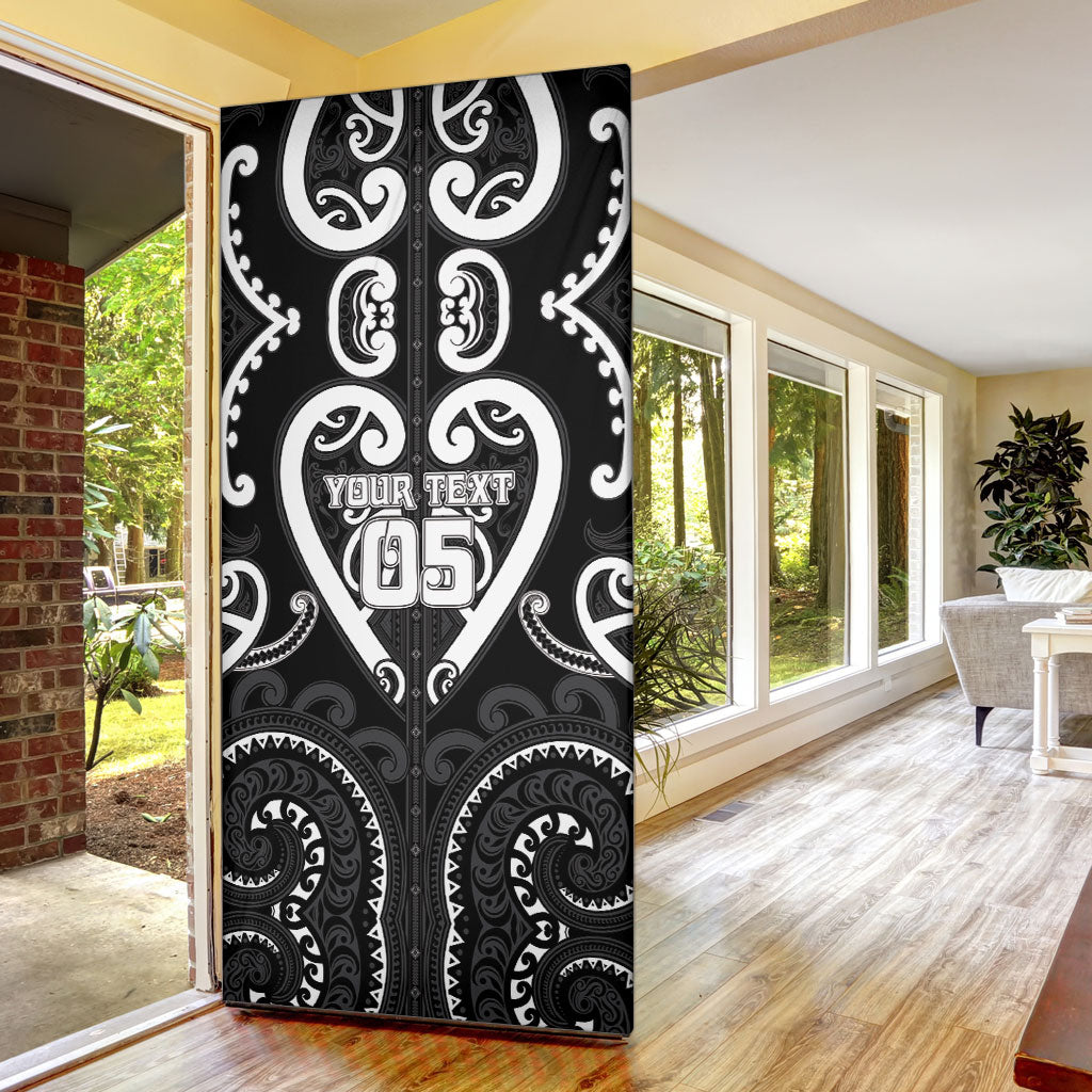 Custom Aotearoa Ngati Raukawa Door Cover Maori Tribal Pattern LT05 - Polynesian Pride