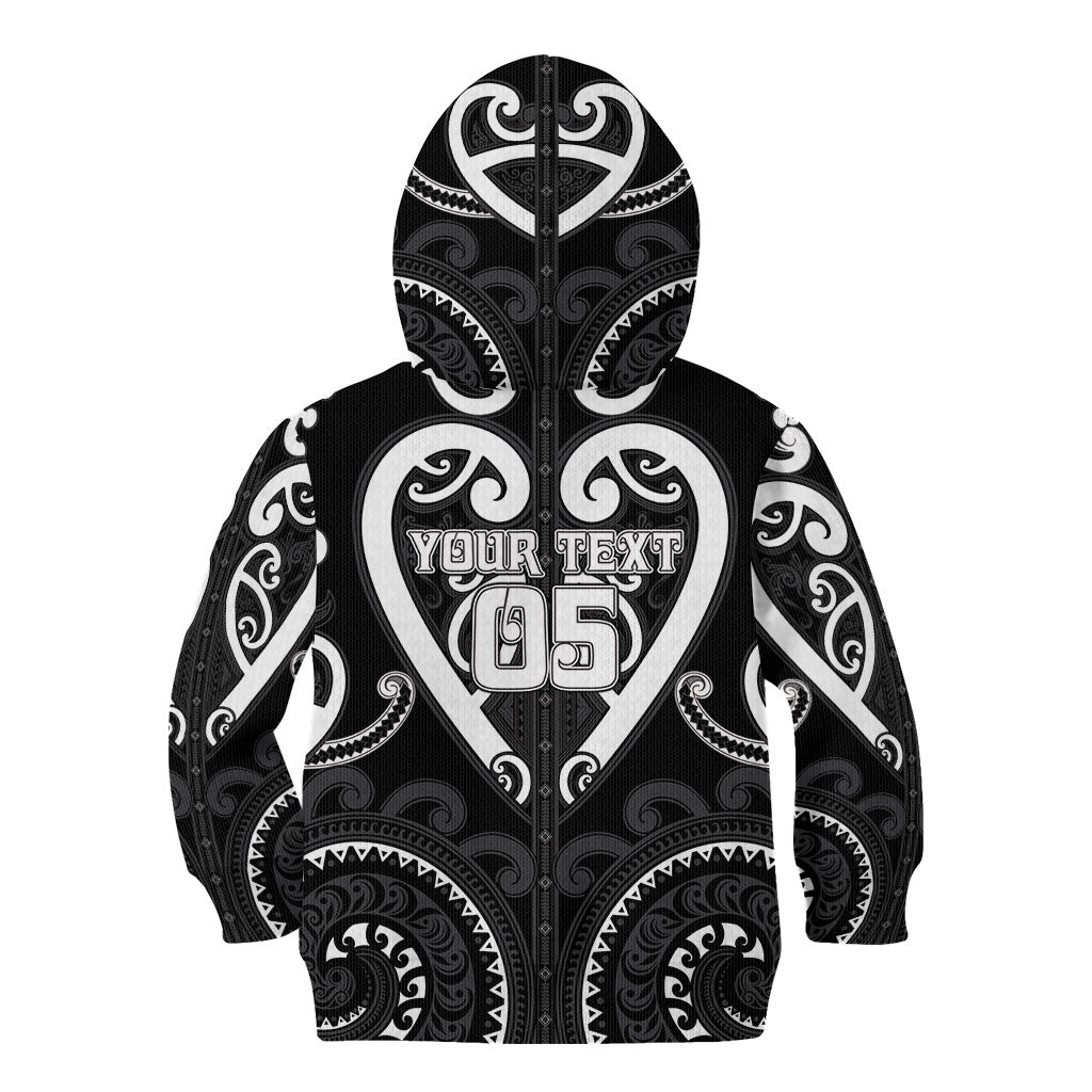 Custom Aotearoa Ngati Raukawa Kid Hoodie Maori Tribal Pattern LT05 - Polynesian Pride