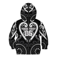 Custom Aotearoa Ngati Raukawa Kid Hoodie Maori Tribal Pattern LT05 - Polynesian Pride