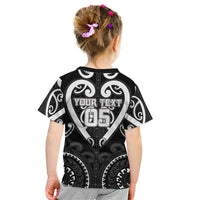 Custom Aotearoa Ngati Raukawa Kid T Shirt Maori Tribal Pattern LT05 - Polynesian Pride