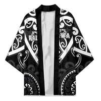 Custom Aotearoa Ngati Raukawa Kimono Maori Tribal Pattern LT05 Unisex Black - Polynesian Pride