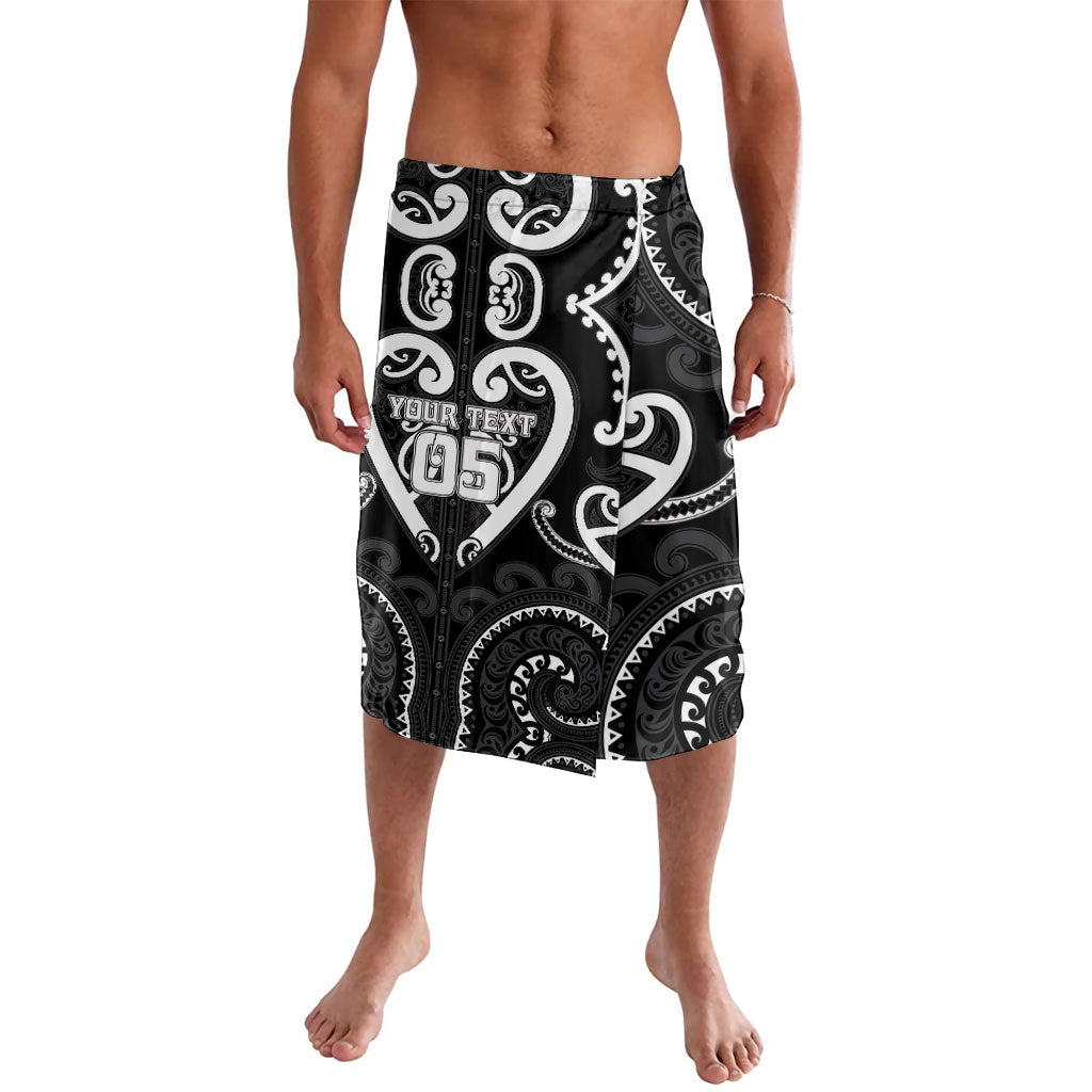Custom Aotearoa Ngati Raukawa Lavalava Maori Tribal Pattern LT05 Black - Polynesian Pride