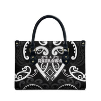 Aotearoa Ngati Raukawa Leather Bag Maori Tribal Pattern LT05 - Polynesian Pride