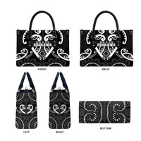 Aotearoa Ngati Raukawa Leather Bag Maori Tribal Pattern LT05 - Polynesian Pride