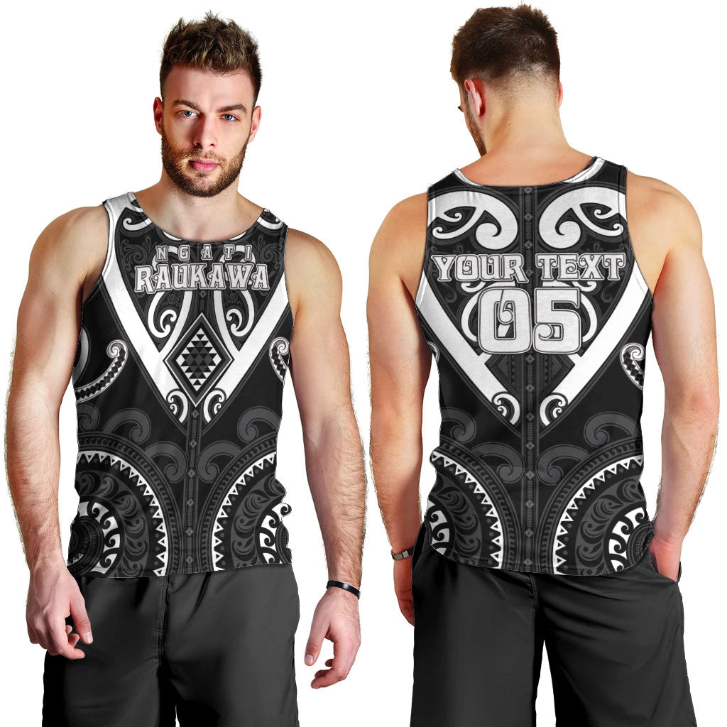 Custom Aotearoa Ngati Raukawa Men Tank Top Maori Tribal Pattern LT05 - Polynesian Pride