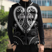 Custom Aotearoa Ngati Raukawa Sleeveless Puffer Jacket Maori Tribal Pattern LT05 - Polynesian Pride