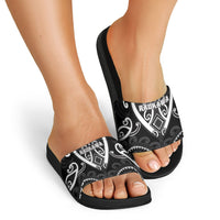 Aotearoa Ngati Raukawa Slide Sandals Maori Tribal Pattern LT05 - Polynesian Pride