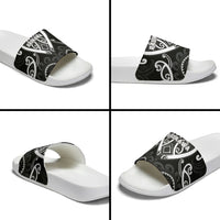 Aotearoa Ngati Raukawa Slide Sandals Maori Tribal Pattern LT05 - Polynesian Pride