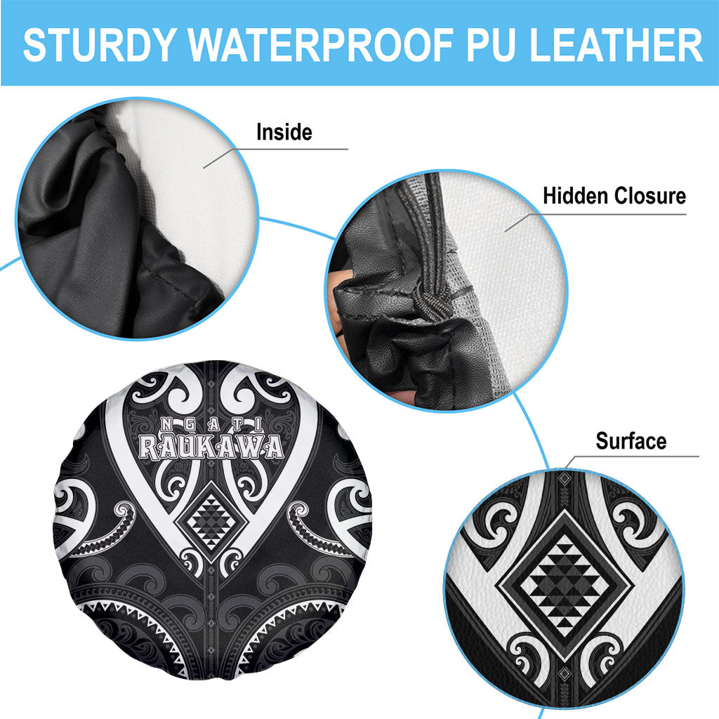 Aotearoa Ngati Raukawa Spare Tire Cover Maori Tribal Pattern LT05 - Polynesian Pride