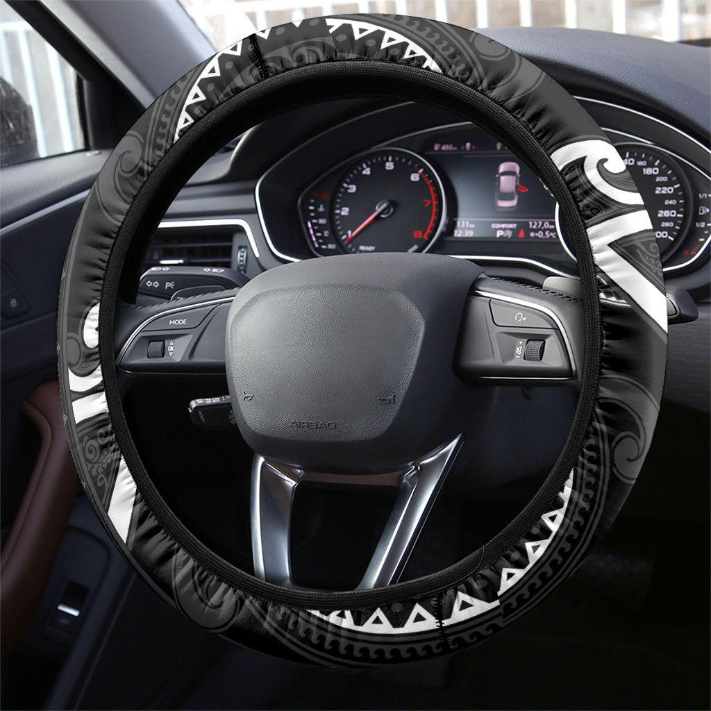 Aotearoa Ngati Raukawa Steering Wheel Cover Maori Tribal Pattern LT05 - Polynesian Pride