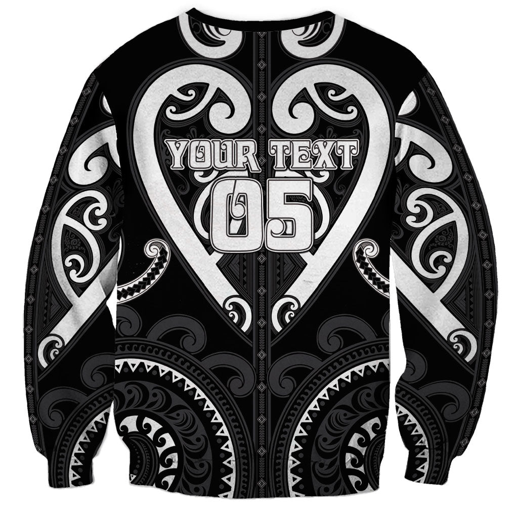 Custom Aotearoa Ngati Raukawa Sweatshirt Maori Tribal Pattern LT05 - Polynesian Pride
