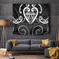Aotearoa Ngati Raukawa Tapestry Maori Tribal Pattern LT05 Black - Polynesian Pride