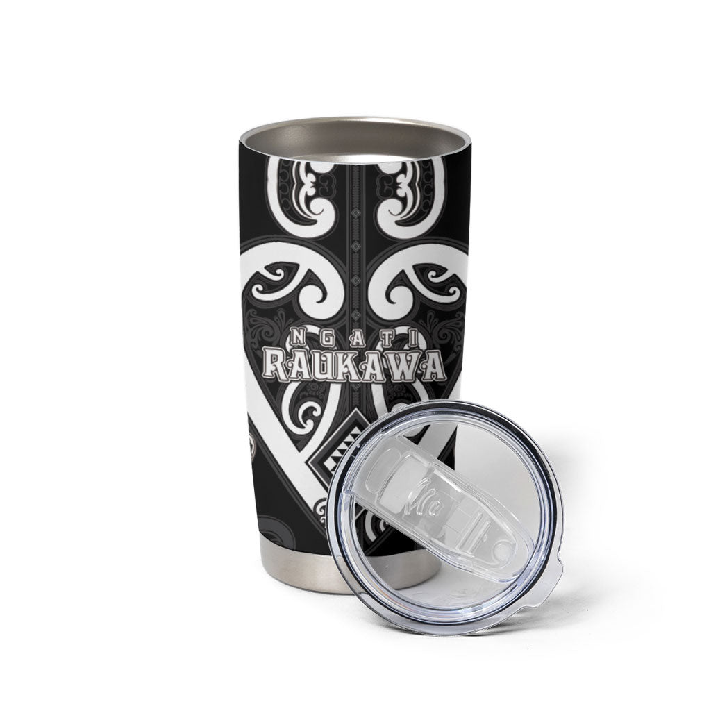 Custom Aotearoa Ngati Raukawa Tumbler Cup Maori Tribal Pattern LT05 - Polynesian Pride