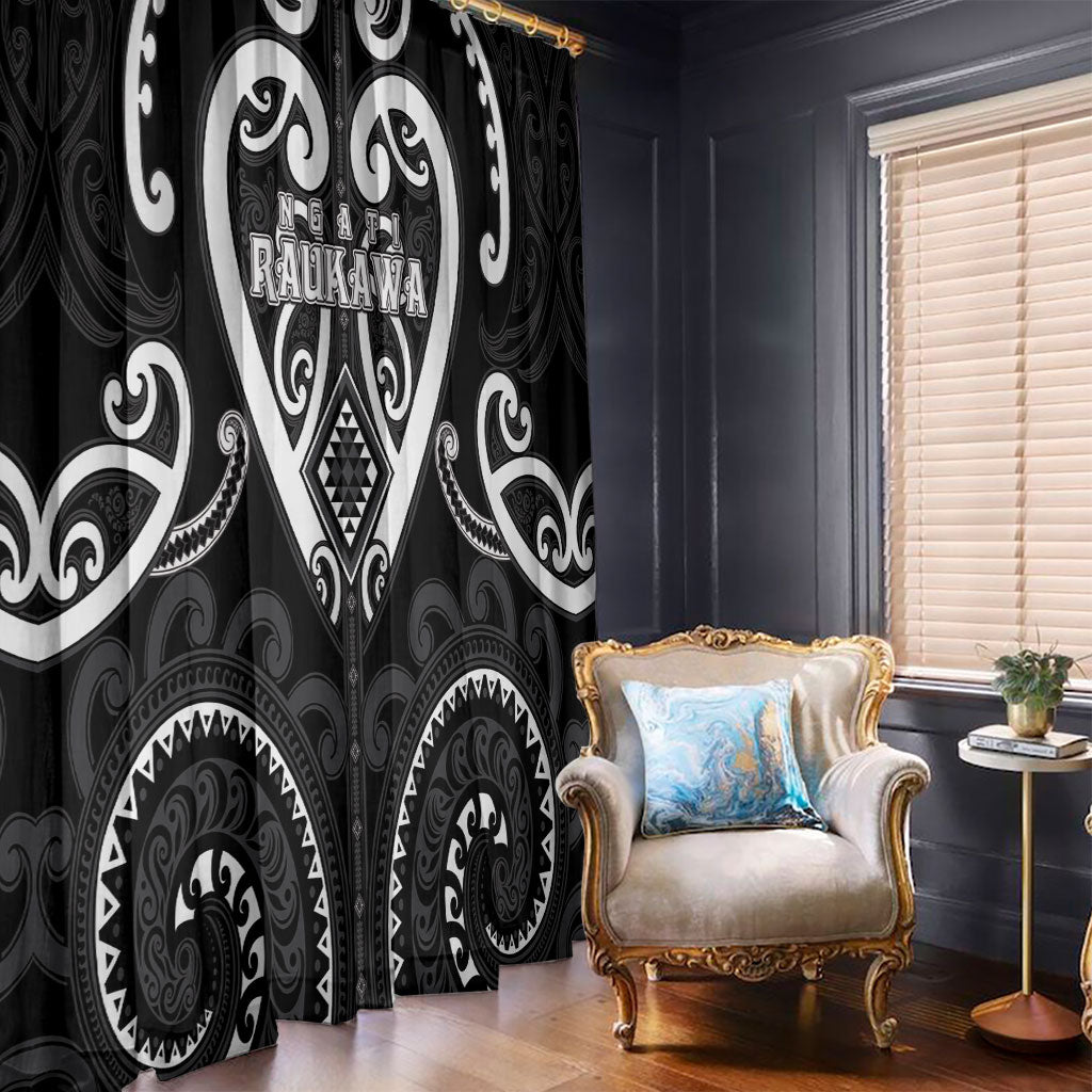 Aotearoa Ngati Raukawa Window Curtain Maori Tribal Pattern LT05 - Polynesian Pride