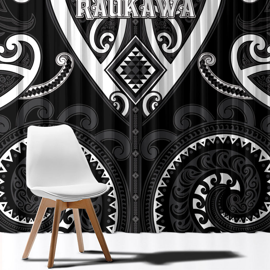 Aotearoa Ngati Raukawa Window Curtain Maori Tribal Pattern LT05 - Polynesian Pride