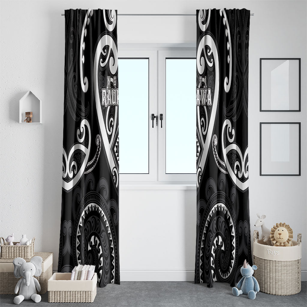 Aotearoa Ngati Raukawa Window Curtain Maori Tribal Pattern LT05 - Polynesian Pride