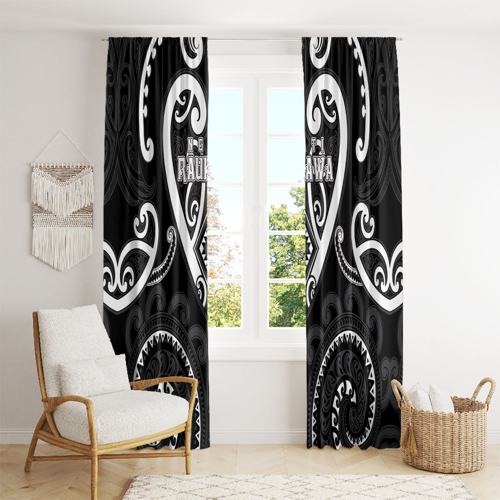 Aotearoa Ngati Raukawa Window Curtain Maori Tribal Pattern LT05 - Polynesian Pride