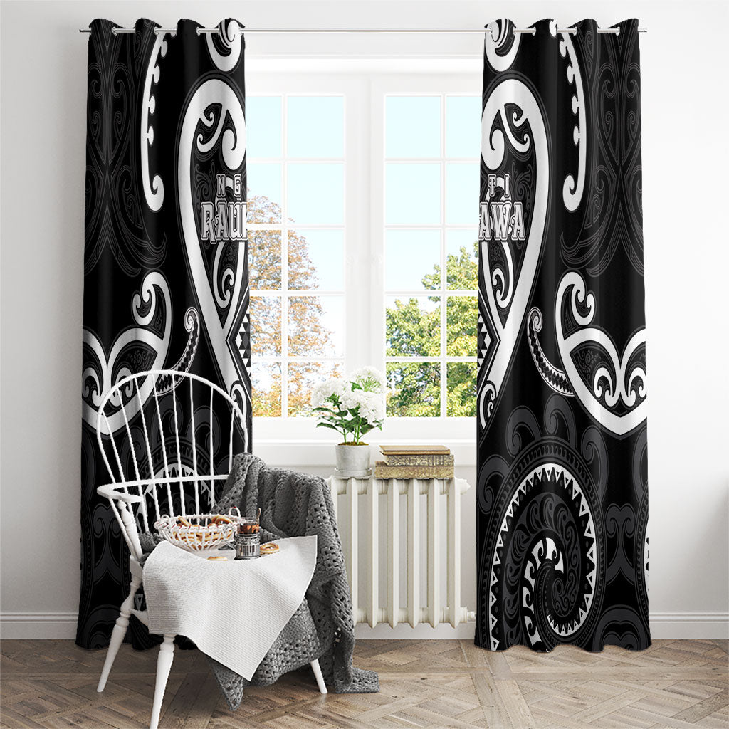 Aotearoa Ngati Raukawa Window Curtain Maori Tribal Pattern LT05 - Polynesian Pride