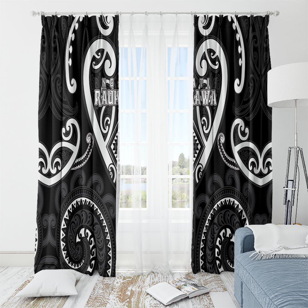 Aotearoa Ngati Raukawa Window Curtain Maori Tribal Pattern LT05 - Polynesian Pride