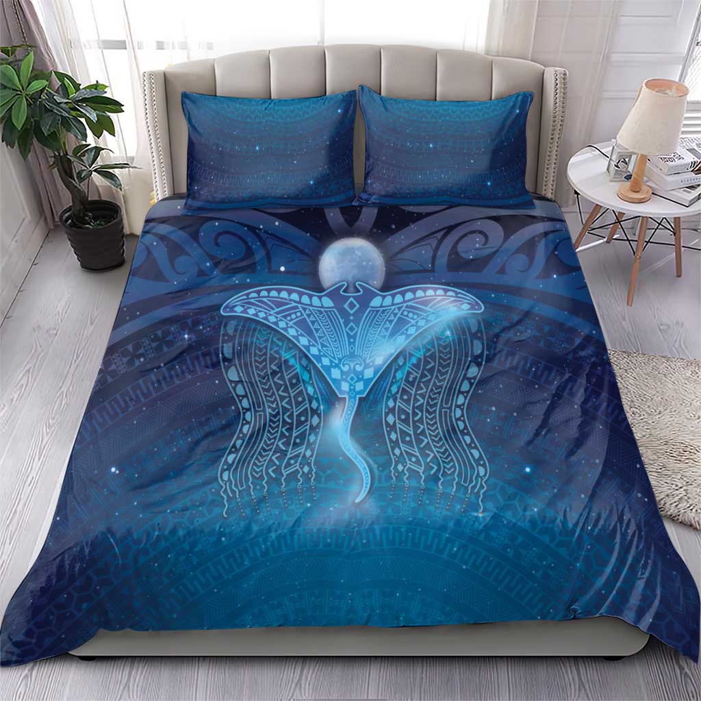 Polynesia Manta Ray Bedding Set Let's The Sea Set You Free LT05 - Polynesian Pride