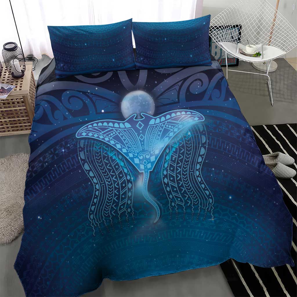 Polynesia Manta Ray Bedding Set Let's The Sea Set You Free LT05 - Polynesian Pride