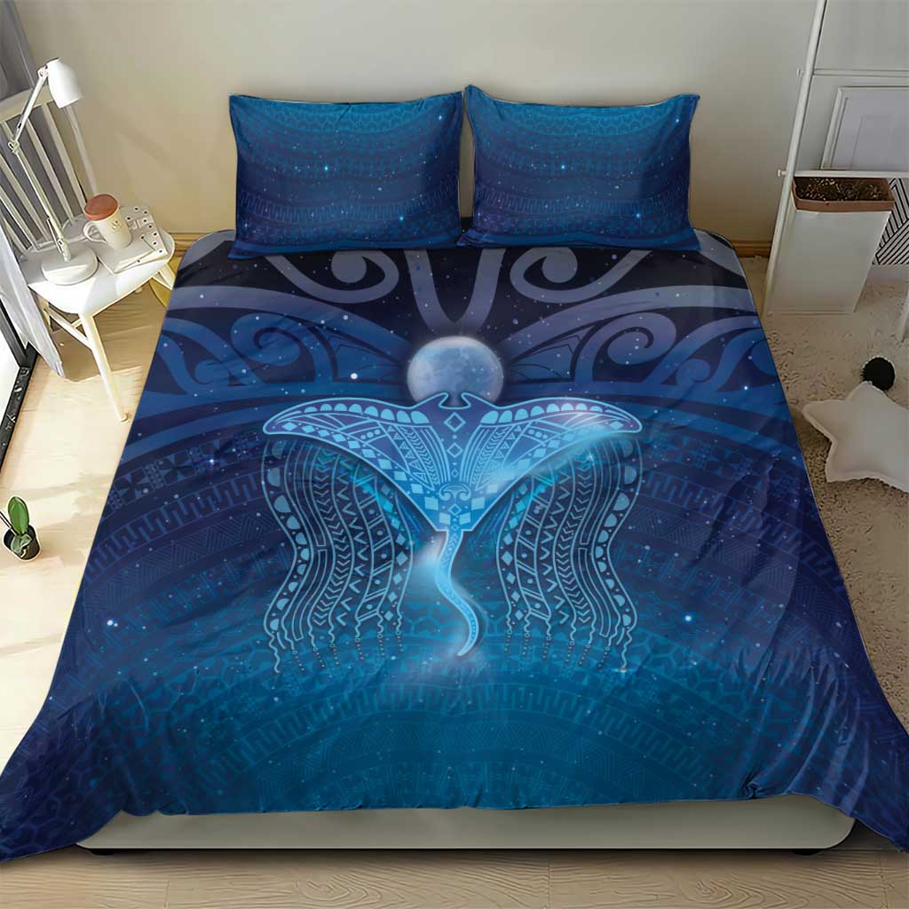 Polynesia Manta Ray Bedding Set Let's The Sea Set You Free LT05 - Polynesian Pride