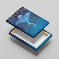 Polynesia Manta Ray Canvas Wall Art Let's The Sea Set You Free LT05 - Polynesian Pride