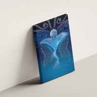 Polynesia Manta Ray Canvas Wall Art Let's The Sea Set You Free LT05 - Polynesian Pride